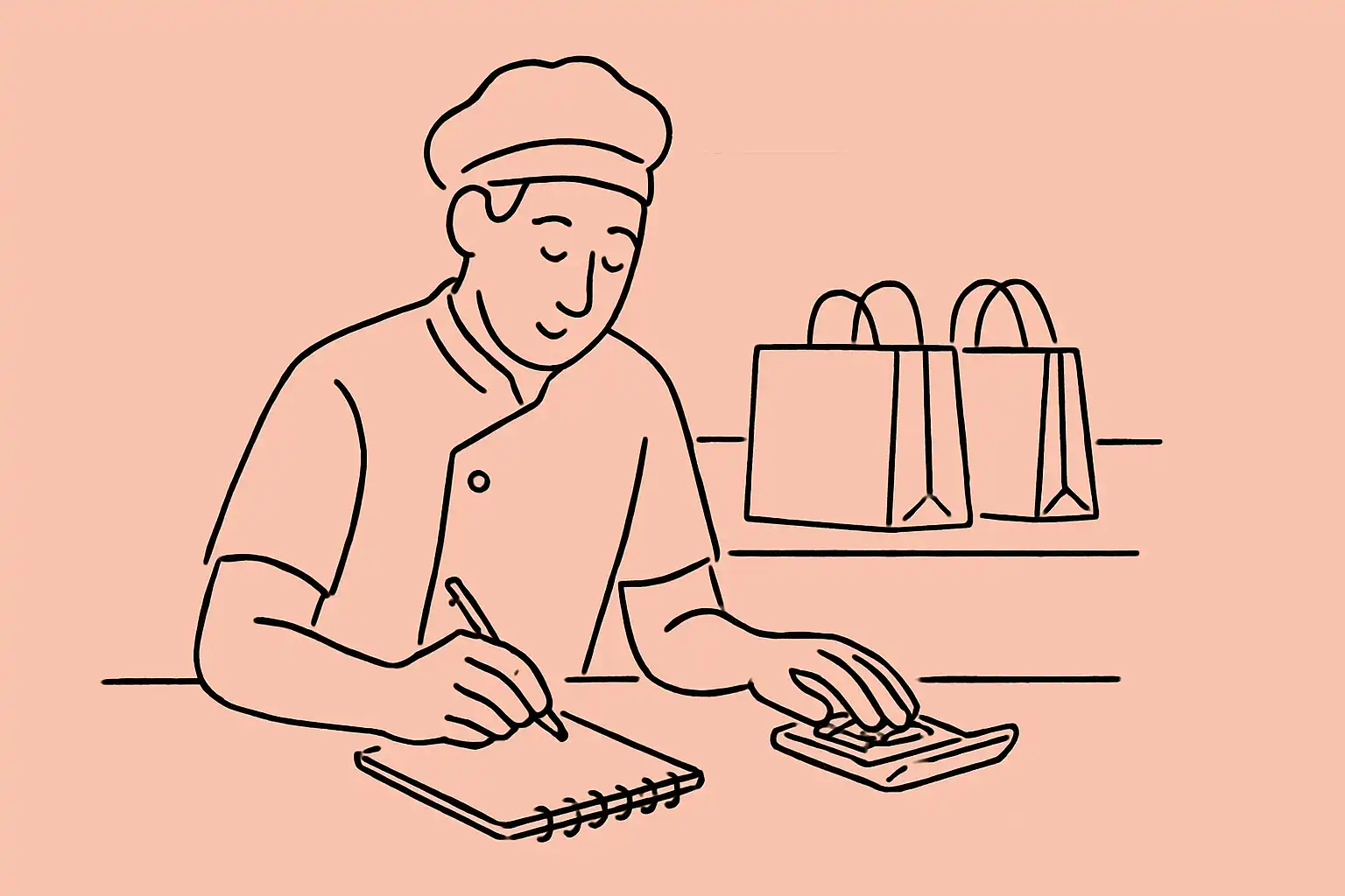 Un restaurateur fait le calcul de ses coûts de livraison